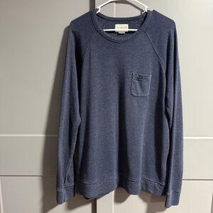 Men's Navy Blue Long Sleeve Shirt